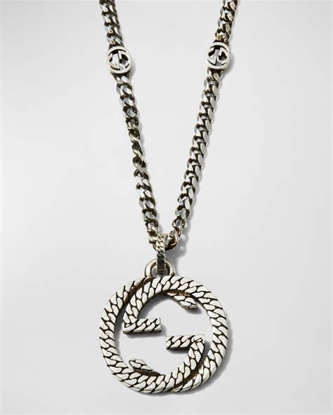 men's silver chains gucci